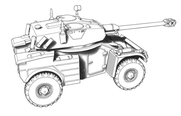 Збірна модель 1/72 французький бронеавтомобіль AML-90 4x4 ACE 72456