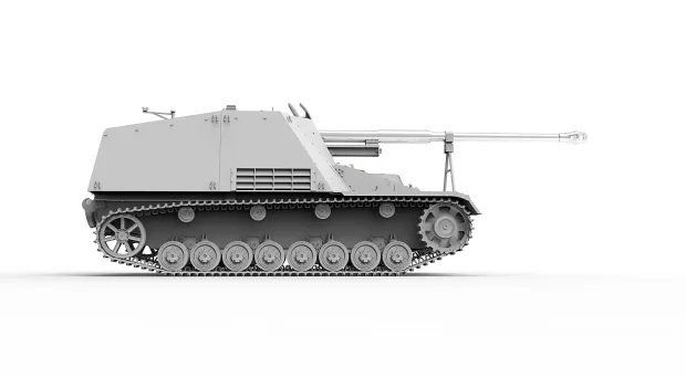 Assembled model 1/35 tank Sd.Kfz.164 Nashorn Border Model BT-024