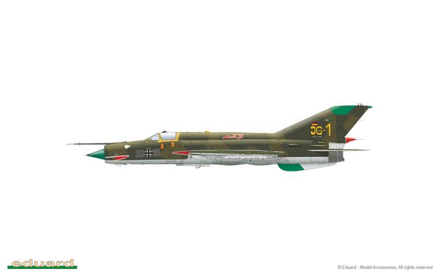 Prefab model 1/48 aircraft MiG-21MF Weekend edition Eduard 84177