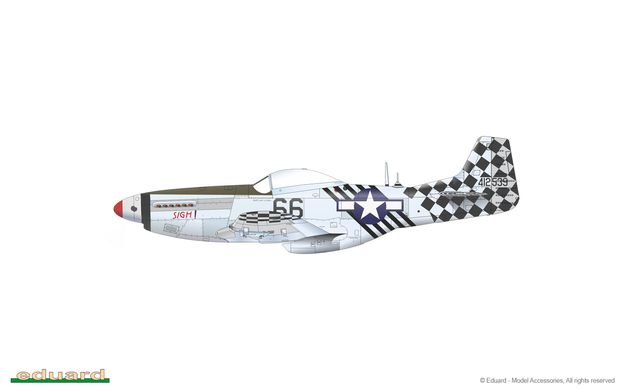 Збірна модель 1/48 гвинтового літака P-51K Mustang ProfiPack Edition Eduard 82105