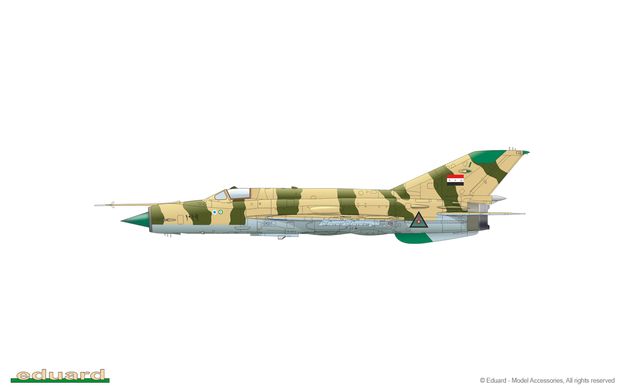 Збірна модель 1/48 літак MiG-21MF Weekend edition Eduard 84177