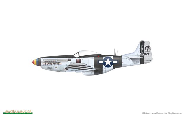 Збірна модель 1/48 гвинтового літака P-51K Mustang ProfiPack Edition Eduard 82105