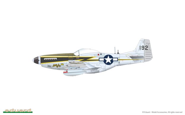 Сборная модель 1/48 винтового самолета P-51K Mustang ProfiPack Edition Eduard 82105