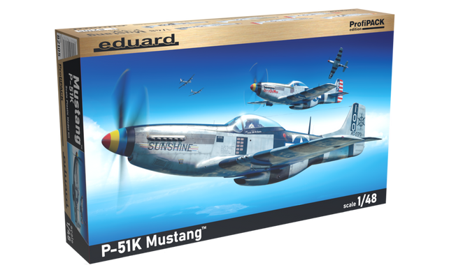 Сборная модель 1/48 винтового самолета P-51K Mustang ProfiPack Edition Eduard 82105
