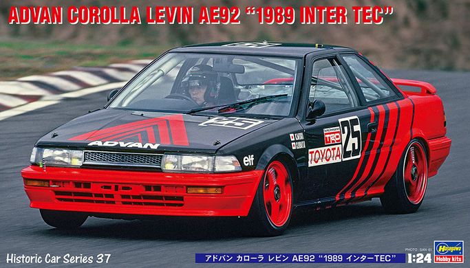 Збірна модель 1/24 автомобіль ADVAN Corolla Levin AE92 "1989 Inter TEC" Hasegawa 21137