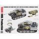 Збірна модель 1/35 танк Tiger I MID. Виробництво 2 в 1 із вирізаними деталями, повним інтер&rsquo;єром і робочими гусеницями Rye Field Model 5100