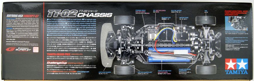 Модель з дистанційним управлінням 1/10 TT-02 Raybrig NSX GT Tamiya 58599