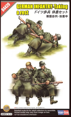 Фигуры 1/35 немецкая пехота на отдыхе Hobby Boss 84420