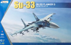Збірна модель 1/48 літак SU-33 Sea Flanker Kinetic 48062