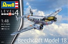 Збірна модель 1/48 літак Beechcraft Model 18 Revell 03811