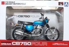 Модель в масштабе 1/12 мотоцикл Honda CB750 Four - Candy Blue Aoshima 10431