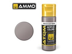 Acrylic paint ATOM Gray Brown Ammo Mig 20149