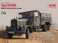 Сборная модель 1/35 Typ LG3000, немецкий армейский грузовой автомобиль 2 Мировой войны ICM 35405