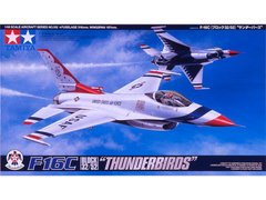 Збірна модель 1/48 Реактивний літак F-16 C (Блок 32/52) "Тандербёрдс" Thunderbirds Tamiya 61102