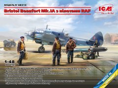 1/48 model aircraft Bristol Beaufort Mk.IA with RAF pilots ICM 48313