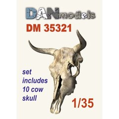 Prefab model 1/35 cow skull (without lower jaw) (10 pcs) 3D printing DAN Models 35321
