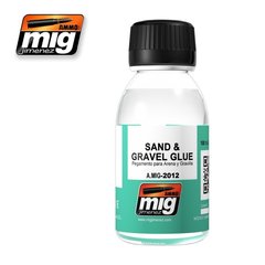Клей для діорамних матеріалів (Sand & Gravel Glue (100mL)) Ammo Mig 2012