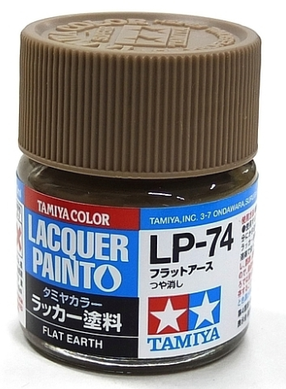 Tamiya Color bottled Lacquer Paints LP-74 FLAT EARTH 10Ml Bottle 82174