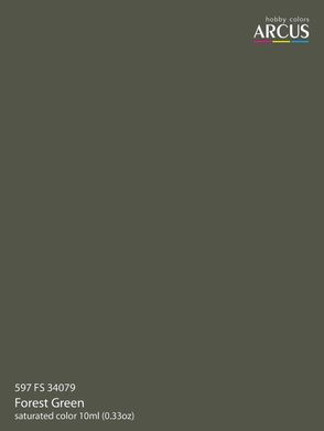 Акриловая краска FS 34079 Forest Green ARCUS A597