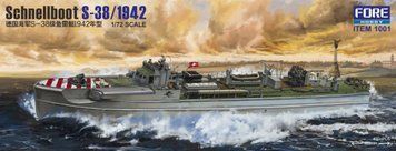 Збірна модель 1:72 корабель Schnellboot S-38 (1942) Fore Art 1001