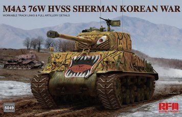 Збірна модель 1:35 танк M4A3 76W HVSS Sherman Korean War Rye Field Model 5049