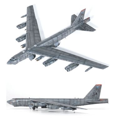 Збірна модель 1/144 літак USAF B-52H 20th BS "Buccaneers" Academy 12622