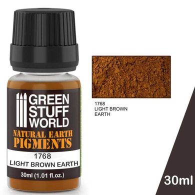 Натуральные землистые пигменты для моделистов Pigment LIGHT BROWN EARTH 30 мл GSW 1768