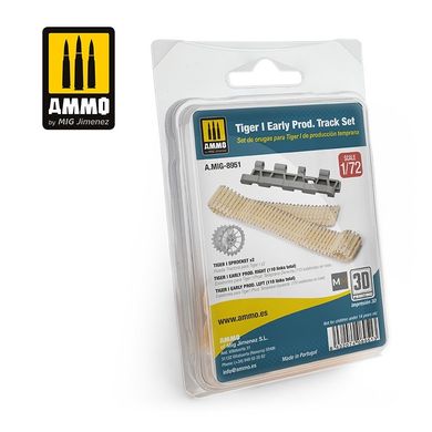 1/72 scale model Tiger I Early Production Tracks Set Ammo Mig A.MIG-8951, In stock