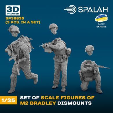 Набір фігур 1:35 десант M2 Bradley (3 шт.) SPALAH 38835
