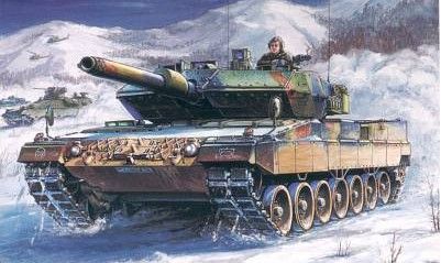 Assembled model 1/35 tank German Leopard 2 A5/A6 HobbyBoss 82402