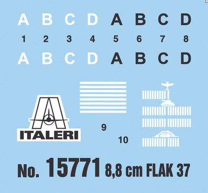 Набір 8,8 см Flak 37 С Екіпажем Italeri 15771