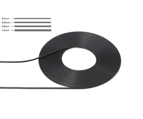 Чорний кабель діаметр 0,8 мм для двигуна та гальм Tamiya 12677, Немає в наявності