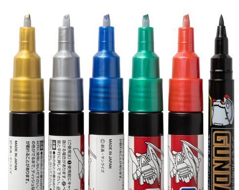 Набор маркеров Gundam Metallic Marker Set от Mr.Hobby GMS121