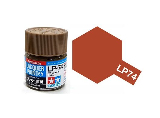 Tamiya Color bottled Lacquer Paints LP-74 FLAT EARTH 10Ml Bottle 82174