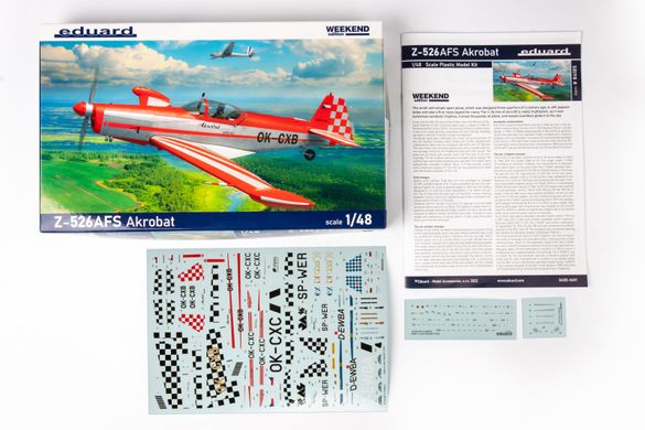 Assembled model 1/48 aircraft Z-526AFS Akrobat Weekend edition Eduard 84185