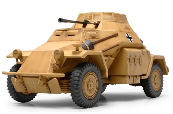 Збірна модель військового автомобіля German Armored Car Sd.Kfz. 222 Tamiya 89777 1:48