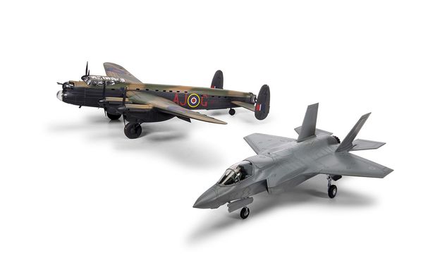 Збірна модель 1/72 літаки Lockheed F-35B Lightning II & Avro Lancaster B Mk.III набір Airfix A50191