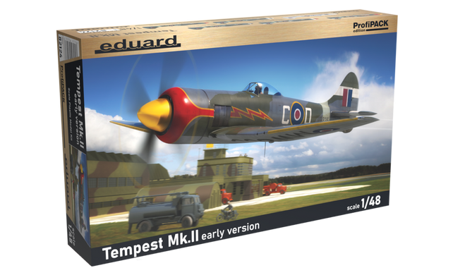 Сборная модель 1/48 винтового самолета Tempest Mk.II early version ProfiPACK Edition Eduard 82124