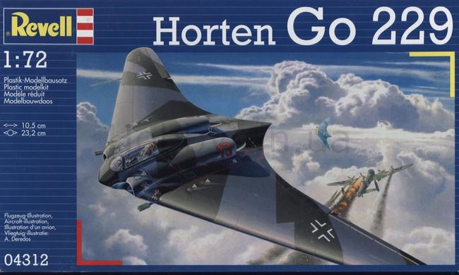 Збірна модель 1/72 літак Horten Go 229 Revell 04312