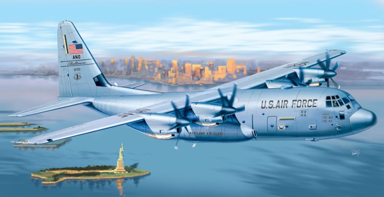 Збірна модель 1/72 гвинтовий літак Lockheed C-130J HERCULES Italeri 1255