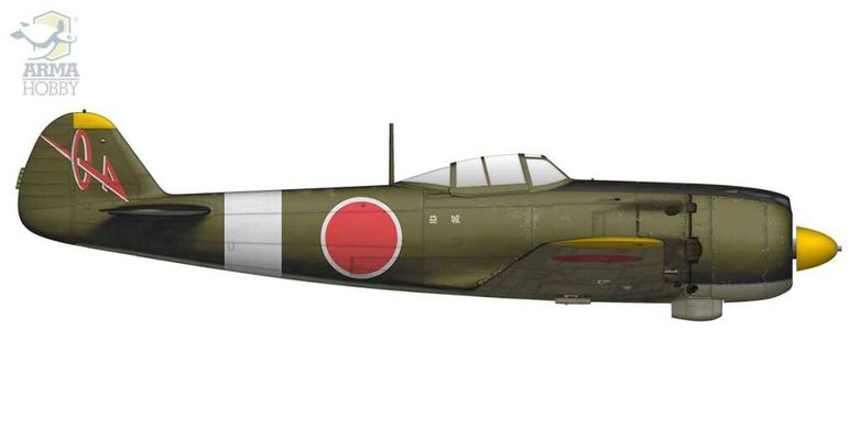 Сборная модель 1/72 винтовой самолет Nakajima Ki-84 Hayate Expert Set Arma Hobby 70051