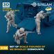 Набір фігур 1:35 десант M2 Bradley (3 шт.) SPALAH 38835