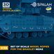Set of scale model 1:35 ropes for the Bradley M2A2 (24 pcs.) SPALAH 35535
