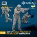 Набір фігур 1:35 десант M2 Bradley (3 шт.) SPALAH 38835