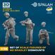 Набір фігур 1:35 десант M2 Bradley (3 шт.) SPALAH 38835