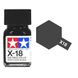 Эмалевая краска X18 Черный полуматовый (Semi-Gloss Black) Tamiya 80018