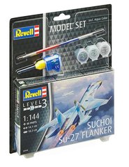 Сборная модель 1/144 самолет Су-27 Suchoi Su-27 Flanker Model Set Revell 63948