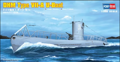 Сборная модель 1/350 подлодка German IIWW Submarine Type VII-A U-Boot Hobby Boss 83503