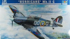 Збірна модель 1/24 гвинтовий літак Hurricane Mk.II C Trumpeter 02415
