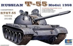 Assembled model 1/35 battle tank russian T-55 Model 1958 Trumpeter 00342